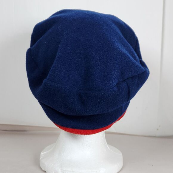 Roots 2002 Vintage Olympics Beret Fleece Cap Hat USA Olympic Team Blue Red - Picture 3 of 7